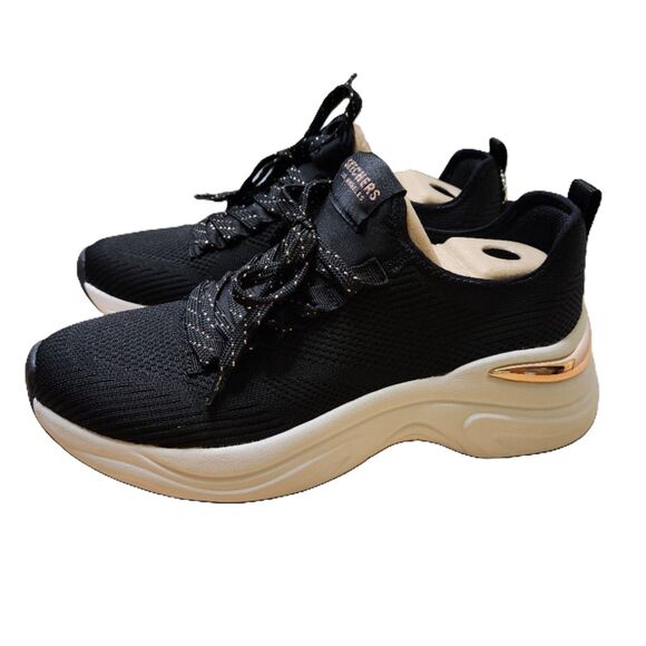 Skechers Pretty Knitty Hazel Sneakers – Women’s 8.5, Black, Memory Foam - Picture 1 of 10